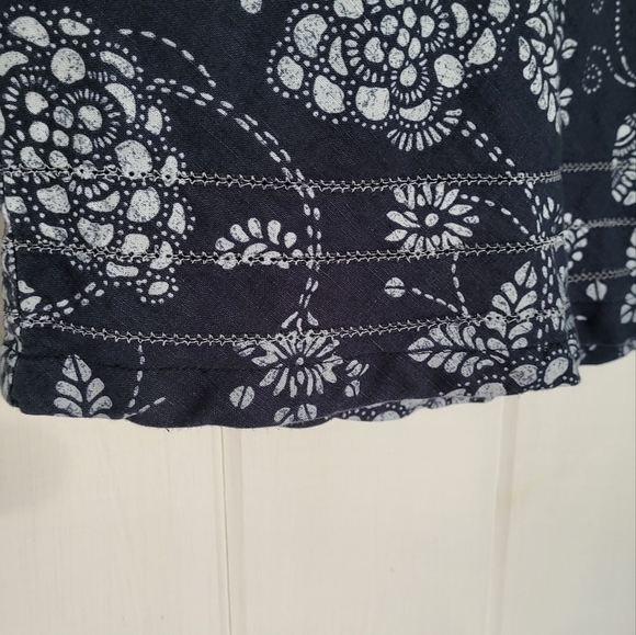 Columbia Floral Pattern Linen Blend Skirt Size M - Picture 8 of 8